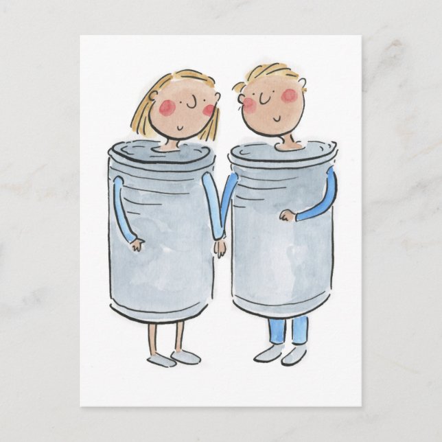 Postal Aniversario de estaño (Anverso)