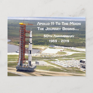Postal Aniversario de la misión de Apolo 11 a la Luna