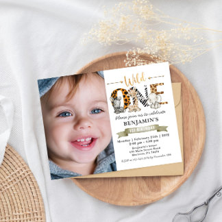 Postal Aniversario de los animales salvajes de Safari de 