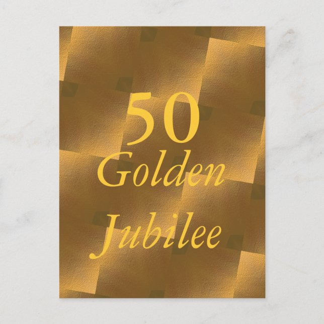 Postal Aniversario de Oro (Anverso)