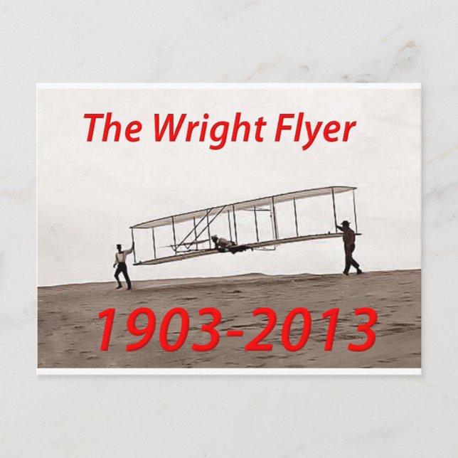 Postal Aniversario de Wright Flyer (1903-2013) (Anverso)