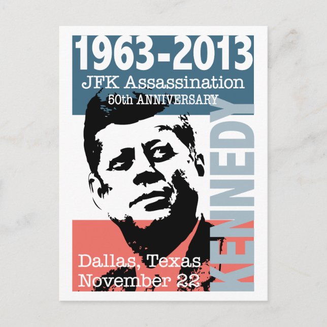 Postal Aniversario del asesinato de JFK Kennedy 1963 - 20 (Anverso)