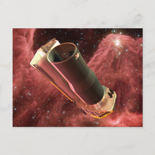 Postal Aniversario del telescopio espacial Spitzer (Anverso)
