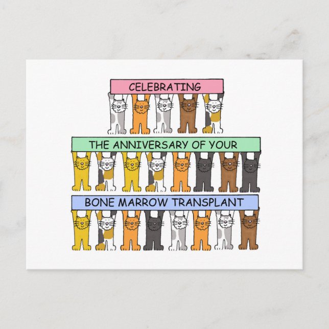 Postal Aniversario del trasplante de médula ósea (Anverso)