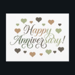 Postal Aniversario feliz<br><div class="desc">Envíe su amor y cálidos deseos con nuestro hermoso diseño de postal de feliz aniversario. Este bonito diseño cuenta con una pareja romántica, rodeada por un mensaje reconfortante, y una hermosa frontera floral. Es la manera perfecta de conmemorar tu día especial y mostrar a tu significativo otro cuánto significan para...</div>
