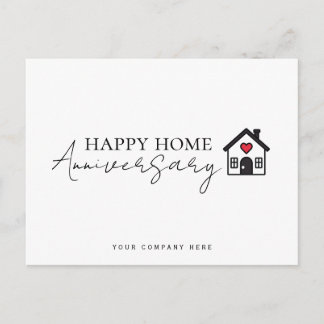Postal Aniversario Feliz Hogar Inmobiliario Profesional