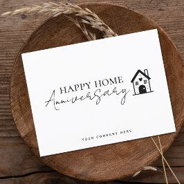 Postal Aniversario Feliz Hogar Inmobiliario Profesional