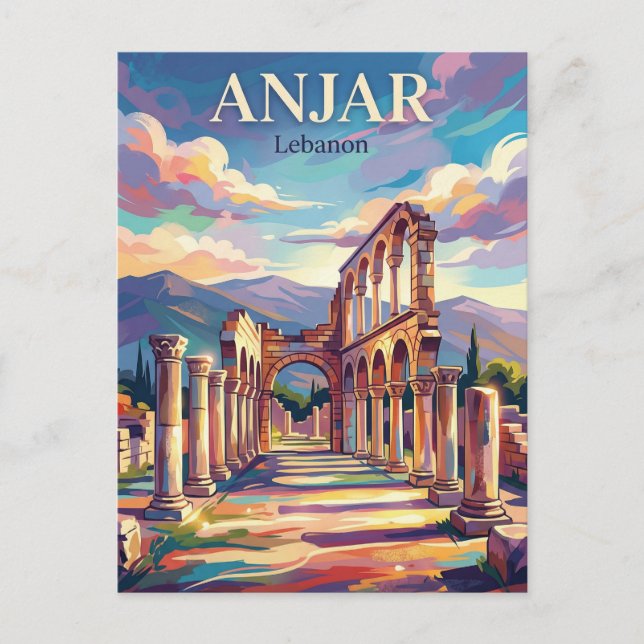 Postal Anjar Líbano (Anverso)