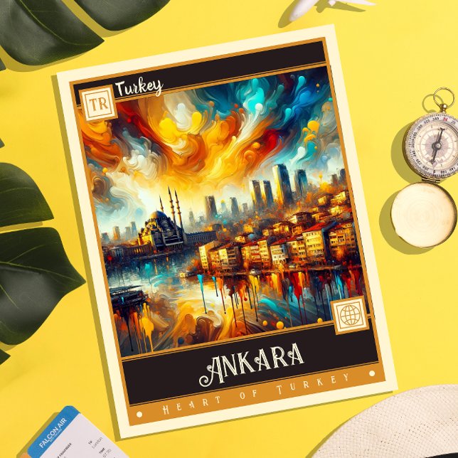 Postal Ankara, Turquía | Pintura de época (Subido por el creador)