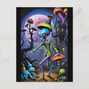 Postal Ankle-Biter en la fantasía de Shroom Town