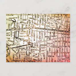 Postal Ann Arbor, Mapa de la Vintage de MI