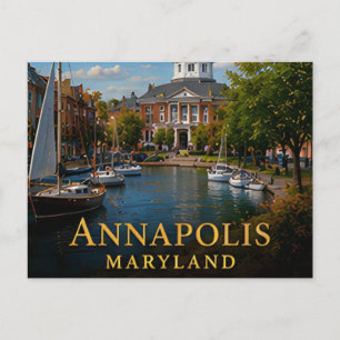 Postal Annapolis Maryland Bahía de Chesapeake