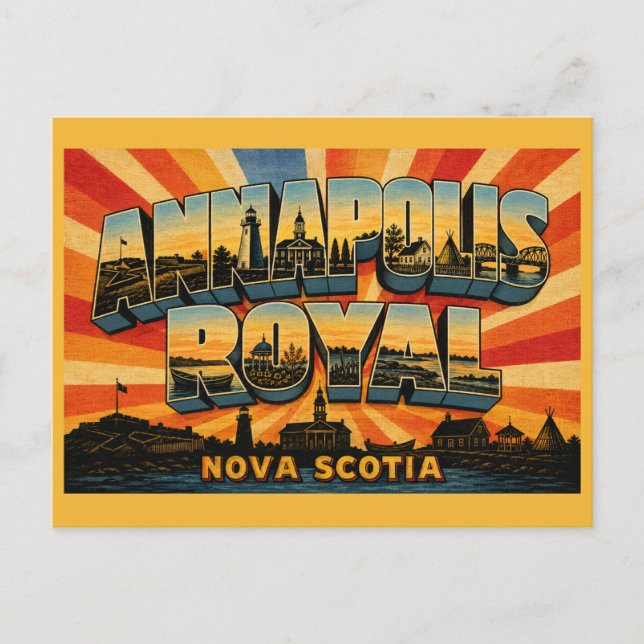 Postal Annapolis Royal Nueva Escocia Cuna de Canadá (Anverso)