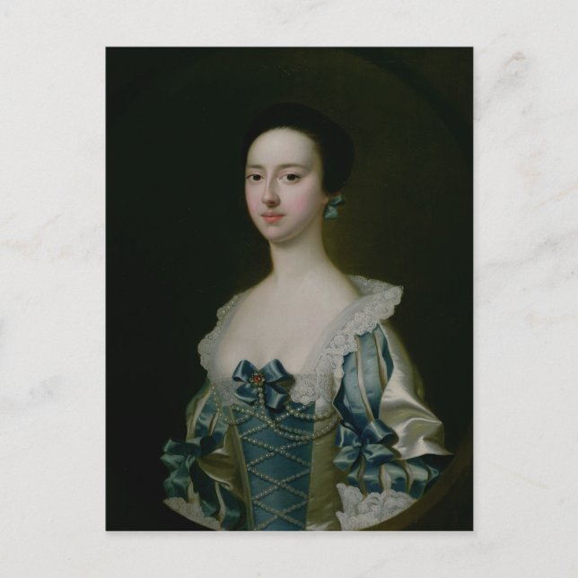 Postal Anne Bateman, más tarde Sra. John Gisbourne, 1755 (Anverso)