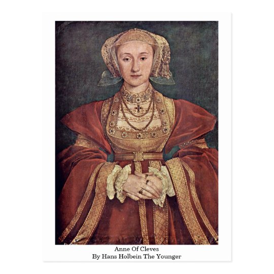 Postal Anne de Cleves de Hans Holbein el más joven