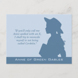 Postal Anne de Green Gables Cal0949 citas de Montgomery