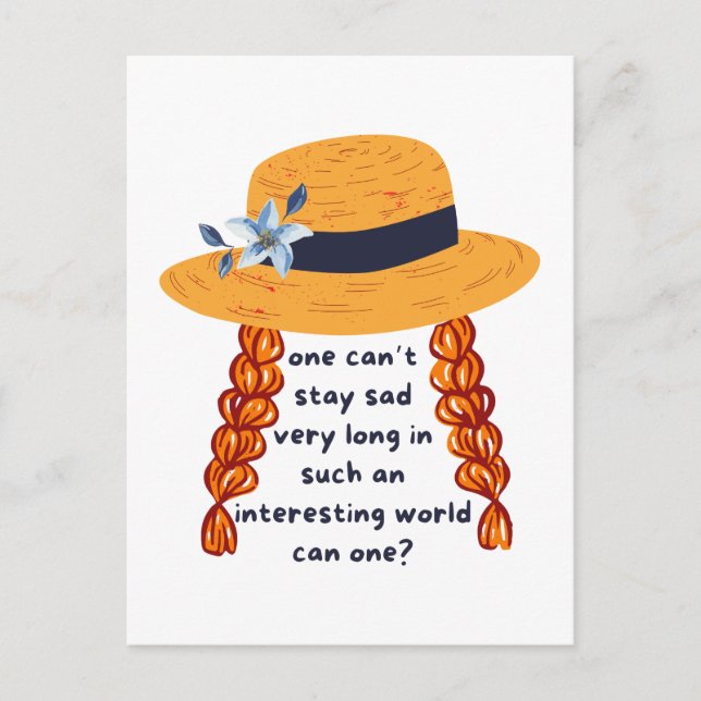 Postal Anne De Green Gables Shirley Book Cita (Anverso)