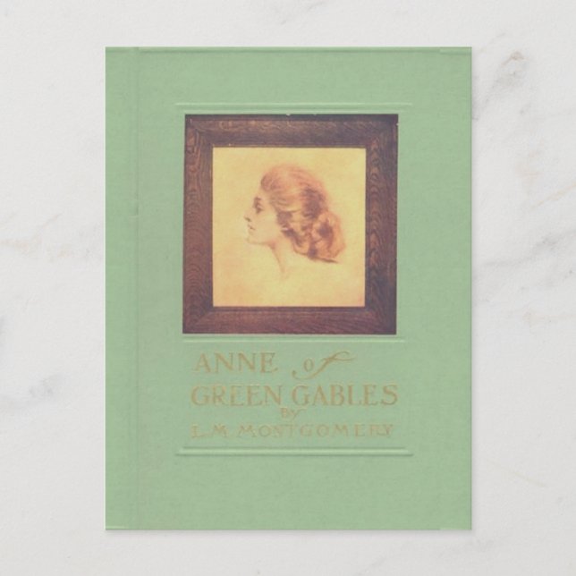 Postal Anne of Green Gables (portada de libros antiguos,  (Anverso)