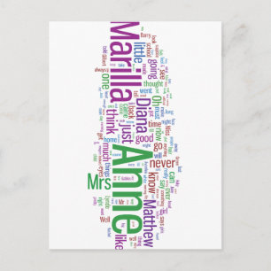 Postal Anne of Green Gables Word Cloud