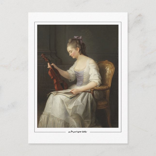 Postal Anne Vallayer-Coster #3 - Postcard Bella Artes (Anverso)