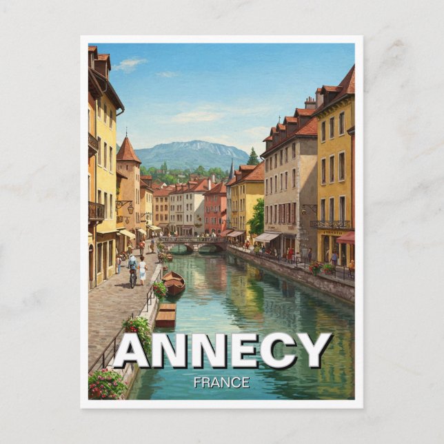 Postal Annecy France (Anverso)