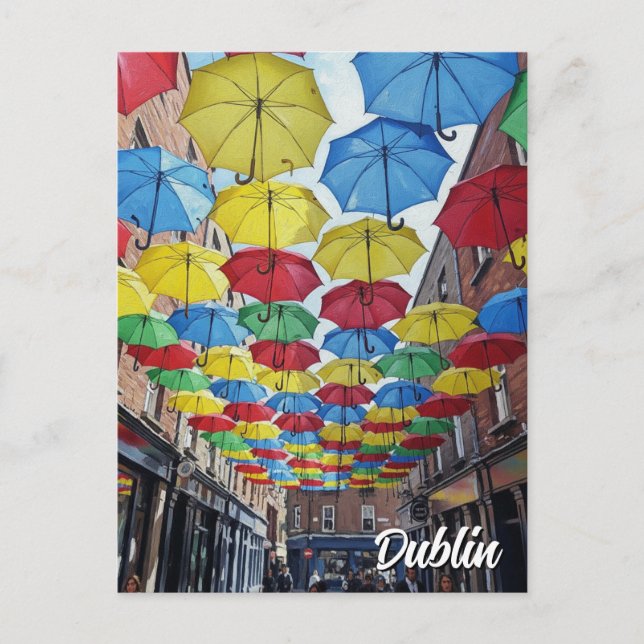 Postal Anne's Lane Dublin Ireland Travel (Anverso)
