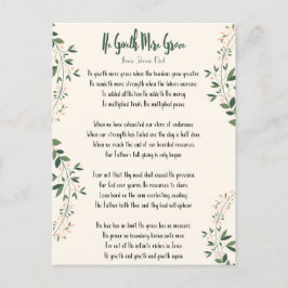 Postal Annie Johnson Flint He dado más gracia