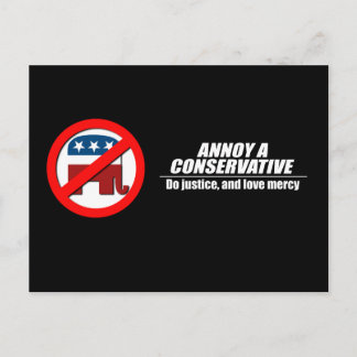Postal Annoy a Conservative - hacer justicia