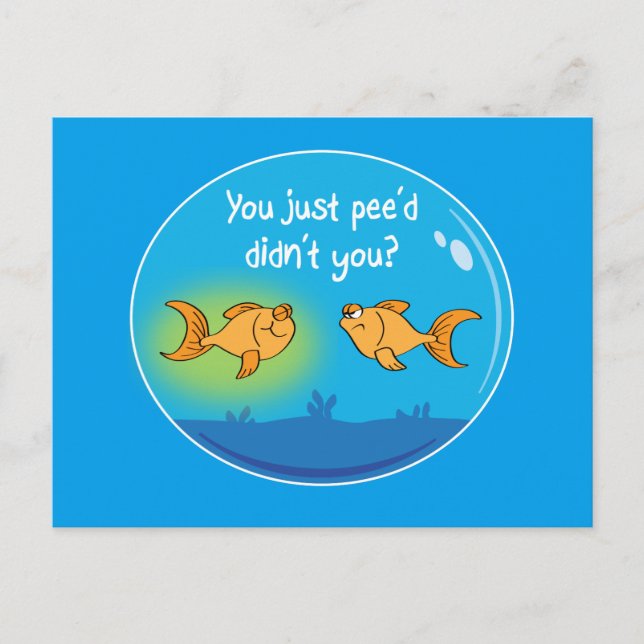 Postal Annoyed Goldfish (Anverso)