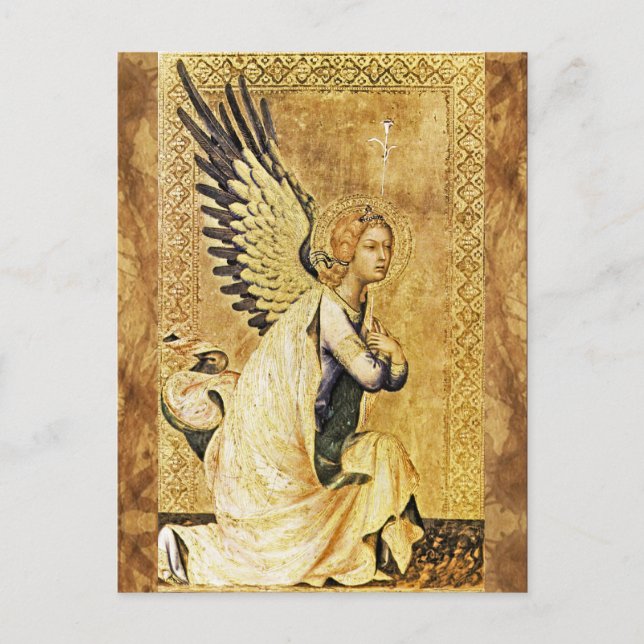 Postal ANNUNCIACIÓN ANGEL Parchment (Anverso)