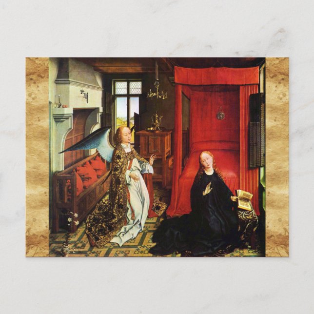 Postal ANNUNCIACIÓN Arcángel Gabriel, Parque Virgin (Anverso)