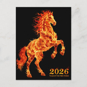 Postal Año 2026 del Caballo de Fuego