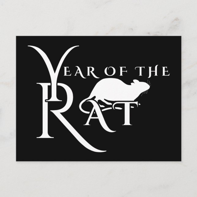 Postal Año de la rata (Anverso)