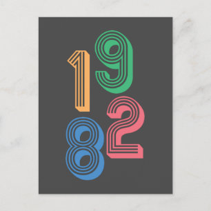 Postal Año de nacimiento - 1982 - 40 cumpleaños