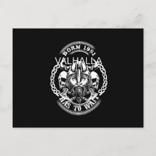 Postal Año de nacimiento vikingo 51 "Valhalla tiene que e