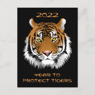 Postal Año de protección de los tigres 2022