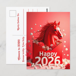 Postal Año del caballo 2026