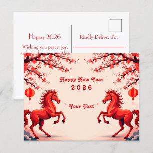 Postal Año del caballo 2026