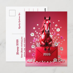 Postal Año del caballo 2026