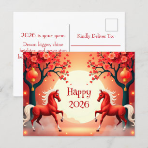 Postal Año del caballo 2026