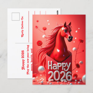 Postal Año del caballo 2026