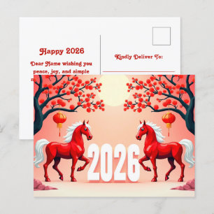 Postal Año del caballo 2026