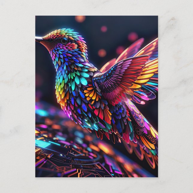 Postal Año del Colibrí: Un Viaje Mensual (Anverso)