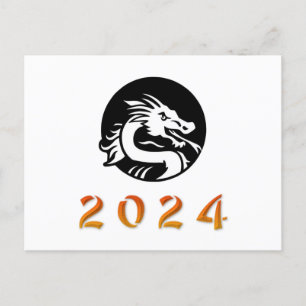 Postal Año del dragón chino 2024