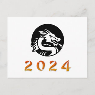 Postal Año del dragón chino 2024