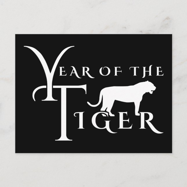 Postal Año del tigre (Anverso)