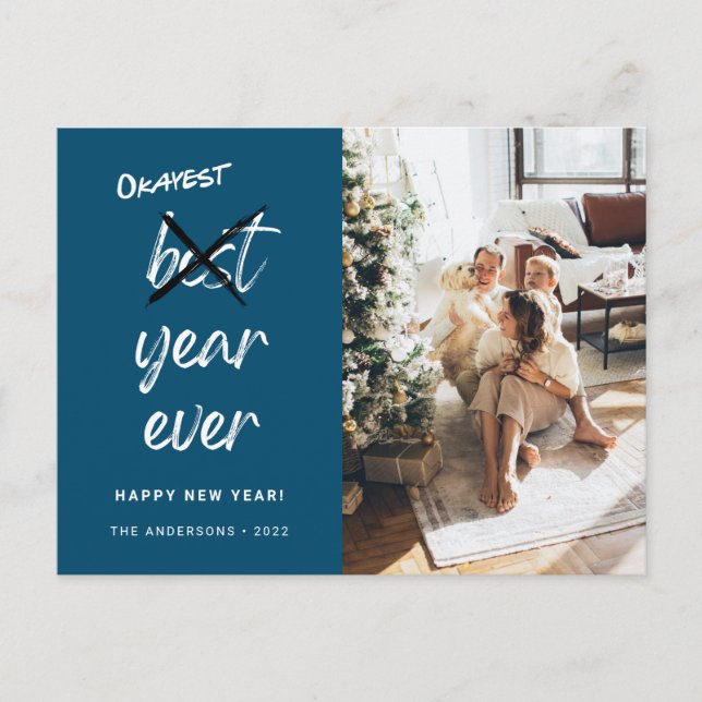 Postal Año más bueno de la historia de la familia fotográ (Anverso)