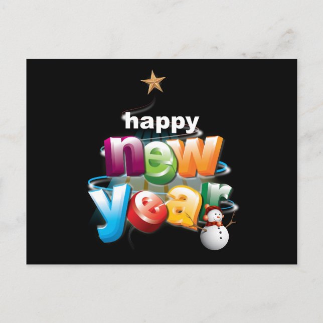 Postal año nuevo (Anverso)