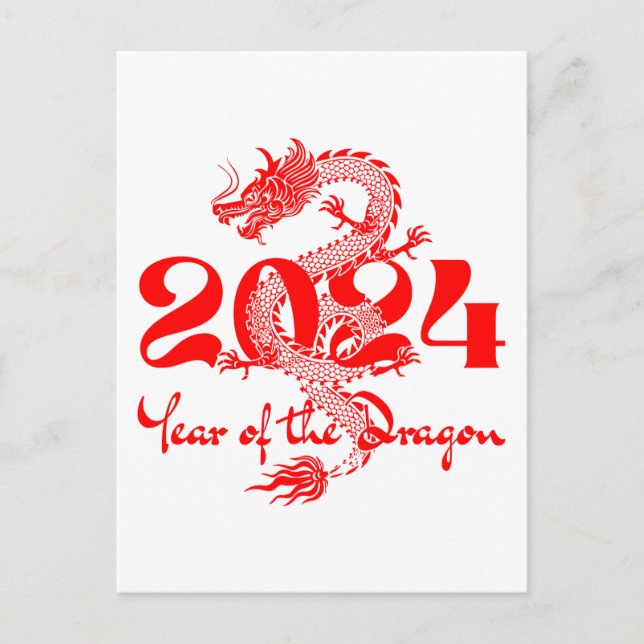 Postal Año Nuevo Chino 2024 (Anverso)