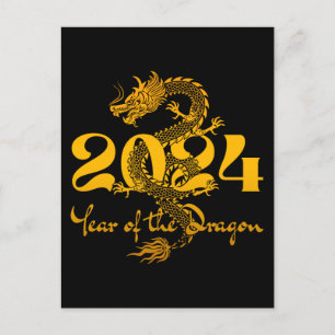 Postal Año Nuevo Chino 2024 del Dragón